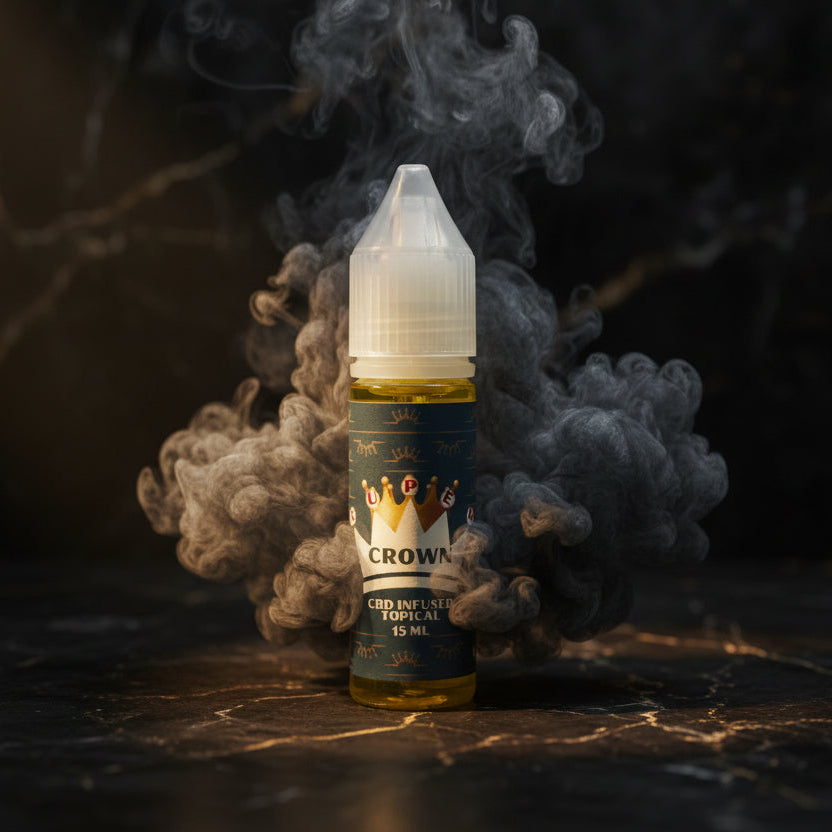 Crown Black CBD Vape Juice - 15 ML - CBD Infused Topical - Made in USA