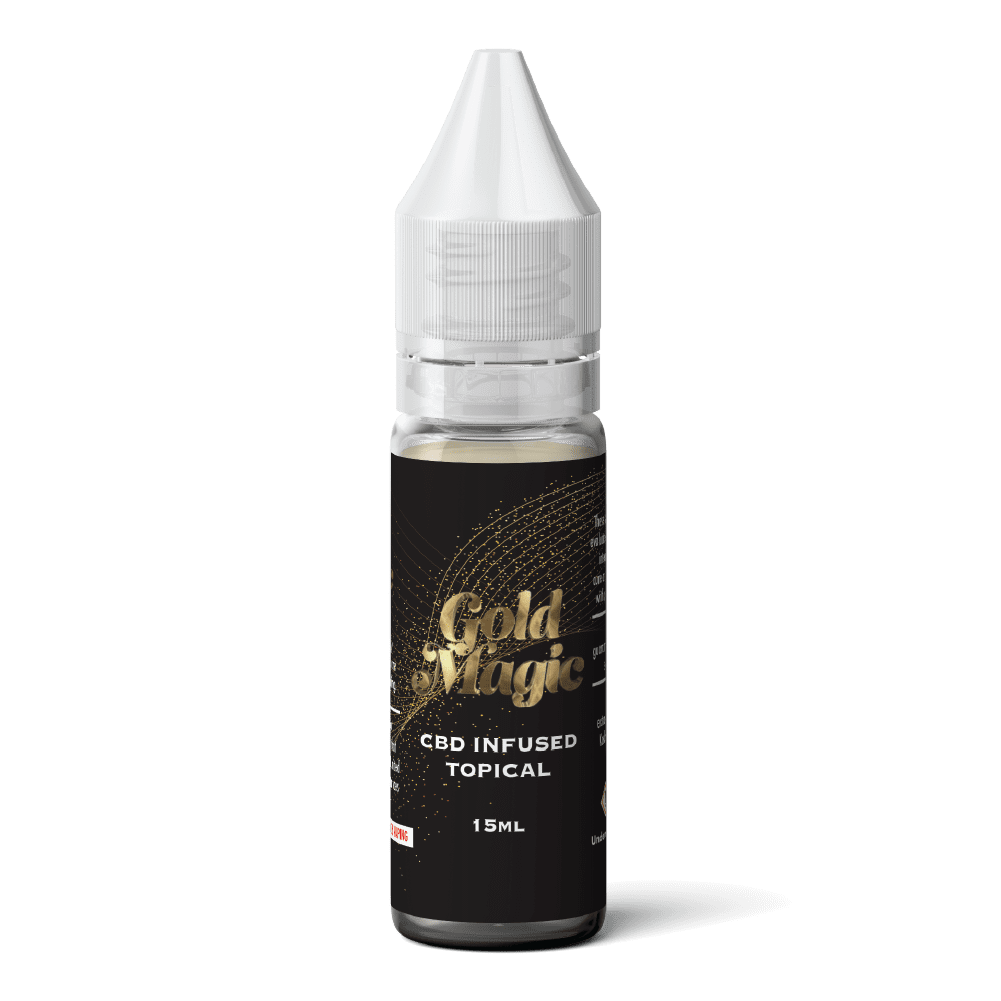 Gold Magic CBD Vape Juice - 15 ML - CBD Infused Topical - Made in USA