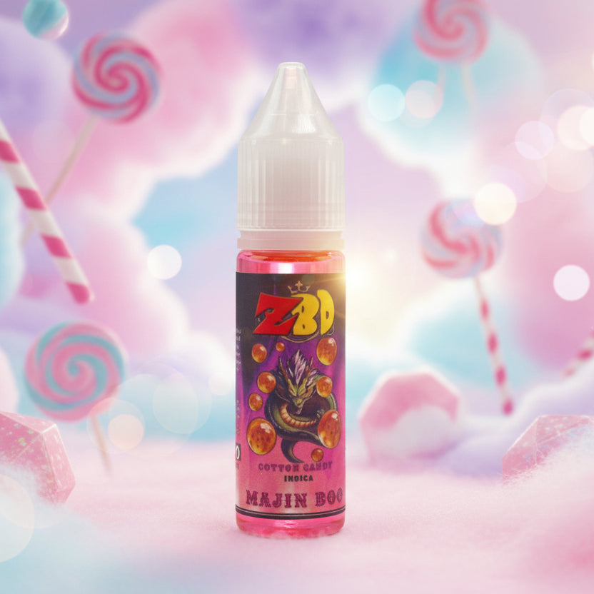 ZBD Majin Boo CBD Vape Juice 15 ML Cotton Candy Indica