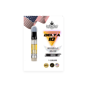 Super Chill CBD - Delta 10 Cartridges - 1 ML - 1000 MG Pre-Filled - High Strength - 100% Natural - Made in USA