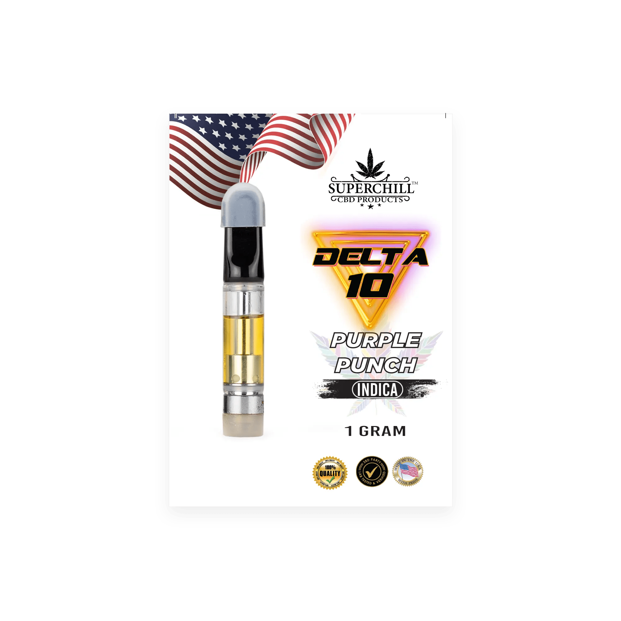Super Chill CBD - Delta 10 Cartridges - 1 ML - 1000 MG Pre-Filled - High Strength - 100% Natural - Made in USA - Image 3