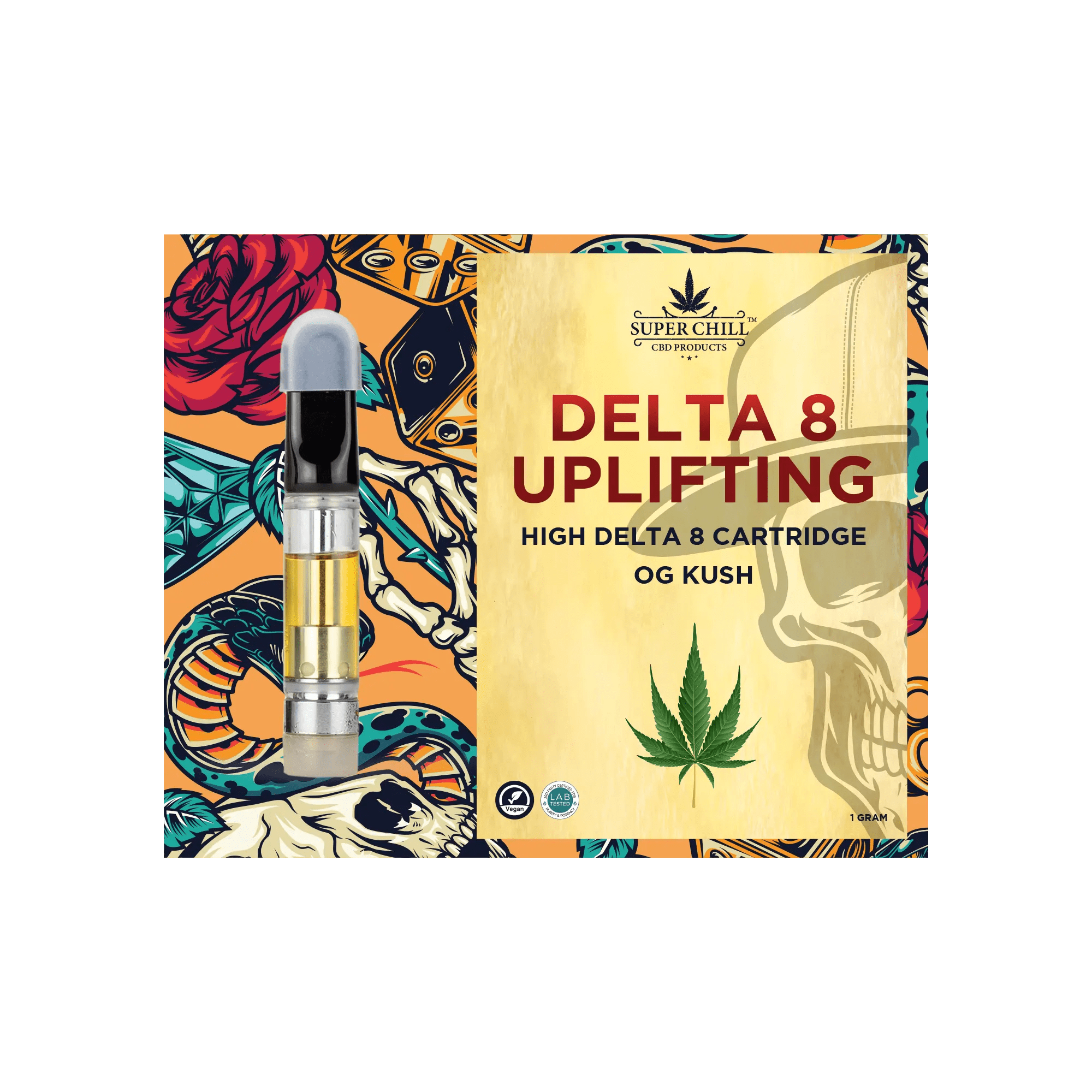 Super Chill CBD - Delta 8 Cartridges - 1 ML - 1000 MG Pre-Filled - High Strength - 100% Natural - Made in USA - Image 3