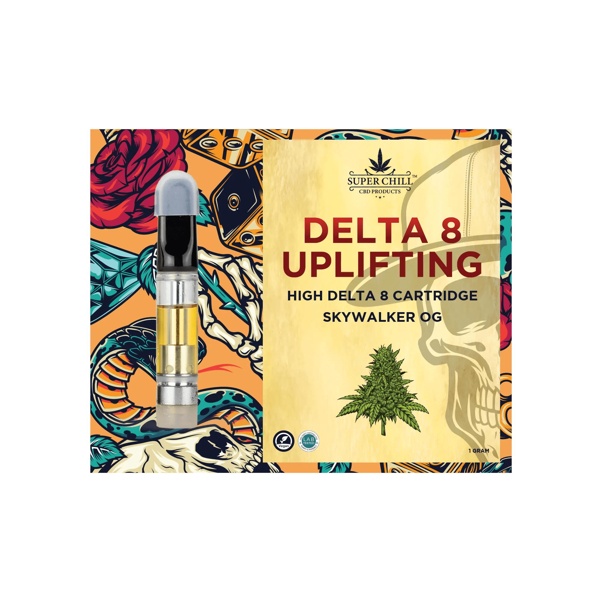 Super Chill CBD - Delta 8 Cartridges - 1 ML - 1000 MG Pre-Filled - High Strength - 100% Natural - Made in USA - Image 5