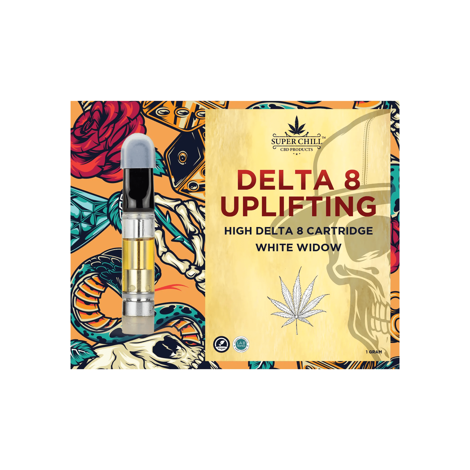 Super Chill CBD - Delta 8 Cartridges - 1 ML - 1000 MG Pre-Filled - High Strength - 100% Natural - Made in USA - Image 2