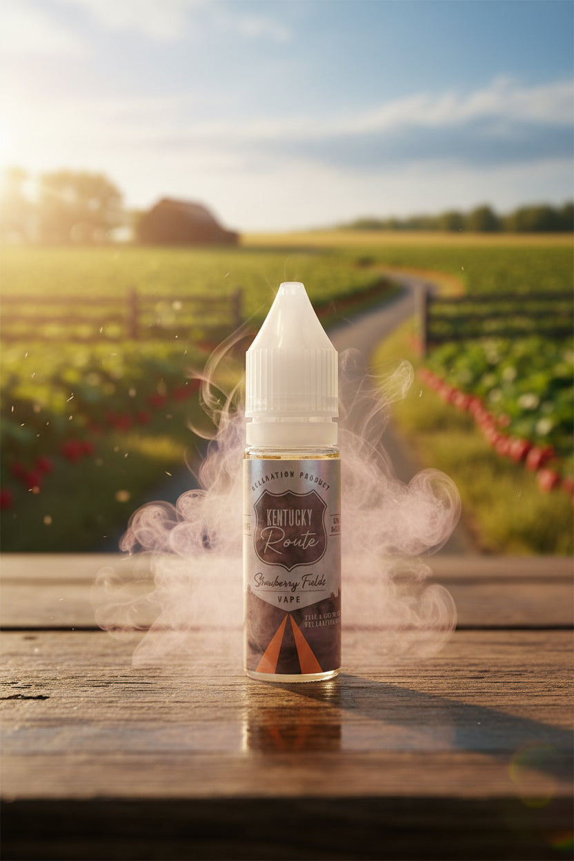 Kentucky Route CBD Vape Juice - 10 ML - Strawberry Fields - CBD Infused Topical - Made in USA