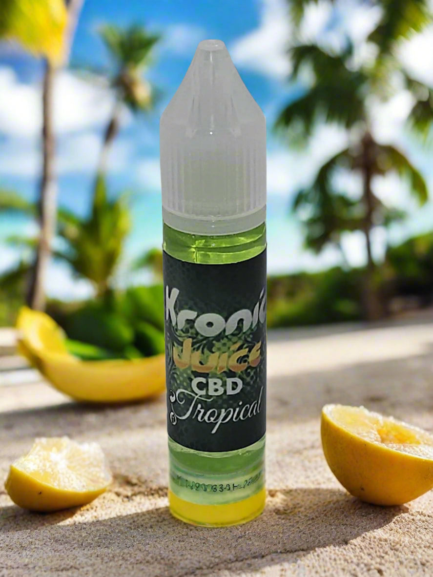 Kronic CBD Vape Juice - Tropical - 15 ML - CBD Infused Topical - Made in USA