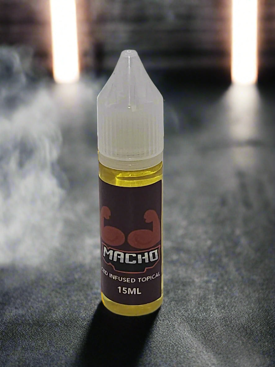 Macho CBD Vape Juice - 15 ML - CBD Infused Topical - Made in USA
